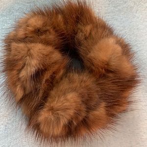 Mink Hair Scrunchie/Ponytail Holder